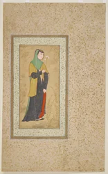 Vrouw met een bloemenkrans, ca. 1595