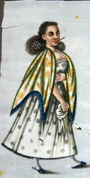 Dame met cheroot, c.1820