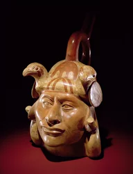 Aardewerken portretvaas, Mochica