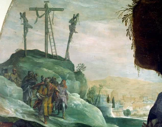 Calvarie, detail van Kruisafneming