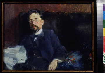 Portret van de schrijver Anton Tsjechov (1860-1904)