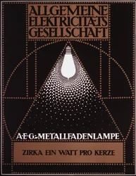 Reclameposter voor de General Electric Company [AEG] 1910