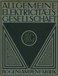 Titelpagina van een AEG productbrochure