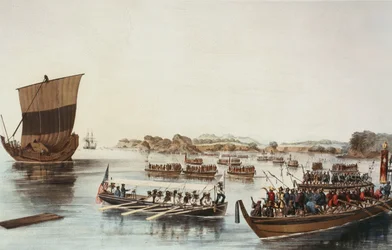 De Rubicon oversteken, ca. 1853