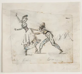 Anine Frölich en Pierre Jean Laurent in een scène uit Galeotti