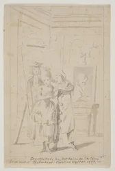 Pierrot en Colombine in "Het sprekende schilderij"