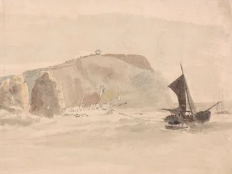 Scheepswrak bij de Needles, Isle of Wight