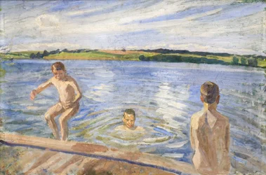 Jongens baden