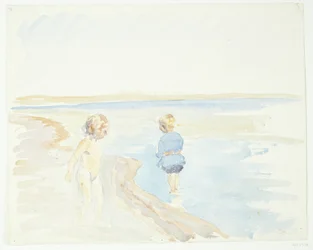 Kinderen op het strand