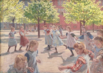 Spelende kinderen, Enghaveplein