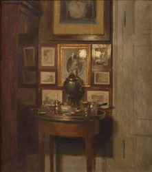 Interieur met een Samovar. Avond
