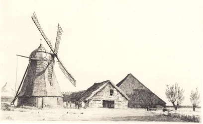 Molen en steenfabriek
