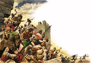 Pict krijgers vallen Groot-Brittannië binnen