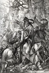 Keizer Karel de Grote in oorlog tegen de Saksen, 772