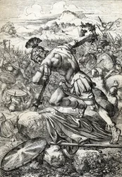De zelfmoord van de Romeinse generaal Varus