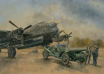 Een Lancaster en een Bentley