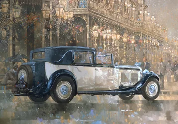 Kerstverlichting en 8 liter Bentley