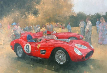 Ferrari, dagje uit bij Meadow Brook