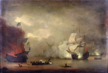 Zeeslag tussen de HMS 