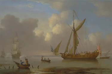 Koninklijk jacht kalm voor anker