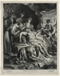 De Dode Christus op de Knieën van de Maagd, gegraveerd door Paulus Pontius