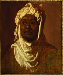 Een Afrikaan met een tulband - een schets