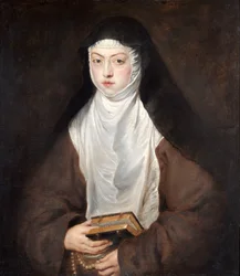 Ana Dorotea, dochter van Rudolf II, een non in het klooster van de Descalzas Reales, Madrid
