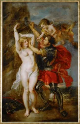 Andromeda bevrijd door Perseus