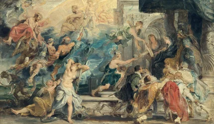 Apotheose van Hendrik IV en proclamatie van het regentschap van Maria de
