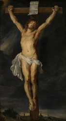 Christus aan het kruis (olieverf op doek)