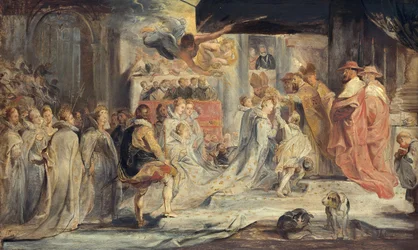 De kroning van de koningin (schets voor de Medici-cyclus)