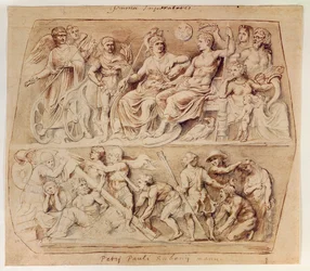 Tekening van de Gemma Augustea