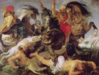 Nijlpaard- en krokodillenjacht, ca. 1615-16