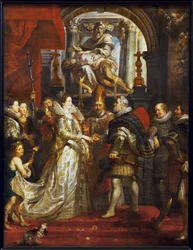 Het huwelijk bij volmacht van Marie de Medicis en Henri IV in Florence