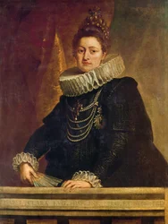 Portret van Isabella Clara Eugenia van Habsburg (1566 - 1636), infante van Spanje