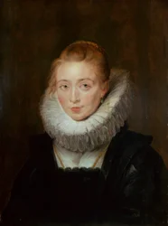 Portret van een hofdame van de Infanta Isabella, 1620s