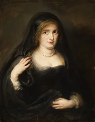 Portret van een vrouw, waarschijnlijk Susanna Lunden Susanna Fourment, 1599-1628, ca. 1625-27