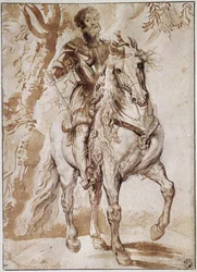 Portret van de Hertog van Lerma te paard