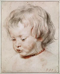 Portretstudie van zijn zoon Nicolas