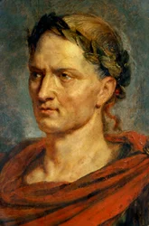 "Voorstelling van Julius Caesar Schilderij van Peter Paul (Pierre-Paul) Rubens (of Peter Paul of Petrus Paulus) (1577-1640) 1625 ca.
