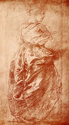 Kledingstudie van een dame