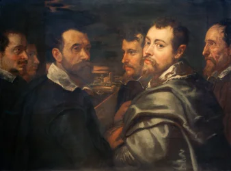 Zelfportret in de kring van Mantuaanse vrienden
