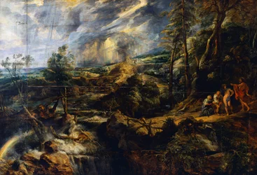 Stormachtig landschap, c.1625
