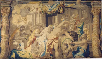 De Eucharistie overwint de heidense offers, Brussel, tweede helft van de 17e eeuw