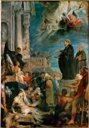 De wonderen van Franciscus Xaverius (schilderij op hout)