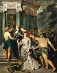 De vredesluiting in Angers De Marie de Medici-cyclus