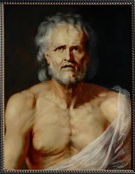 De stervende Seneca (schilderij op hout)
