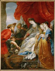 Thomiris, koningin van de Scythen (schilderij op doek)