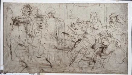 Tomyris met het Hoofd van Cyrus (verso)