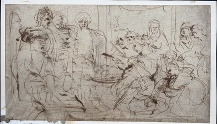 Tomyris met het hoofd van Cyrus, ca. 1637-1638